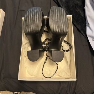 SHEIN Black Strappy Heels